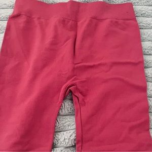 Pink free people biker shorts